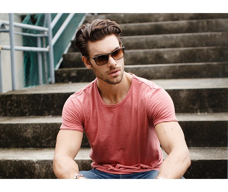 100% Cotton Men T-shirt Casual Soft Fitness Summer Thin T-shirts Men's Home Clothes O-Neck Short Sleeve Soild T Shirt for Men