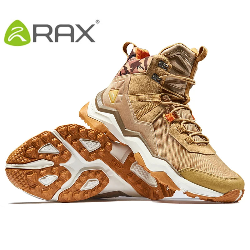 RAX Winter Hiking Boots Men Waterproof Breathable Outdoor Sports Sneakers for Men Trekking Boots Mountain Trekking Shoes Bigsize