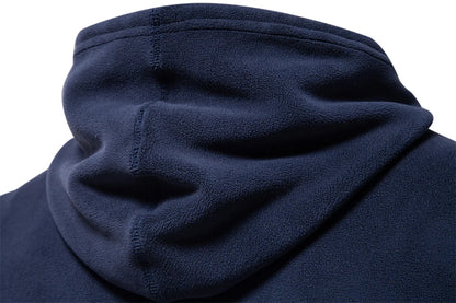 AIOPESON Mens Winter Solid Fleece Hoody High Quality Warm Casual Drawstring Hat Sweatshirt Soft Shell Hoodies for Men