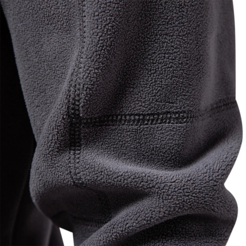 AIOPESON Brand Quality Thicken Warm Fleece Jacket for Men Zipper Neck Pullover Men's Sweatshirt Soft Shell Mens Jacket