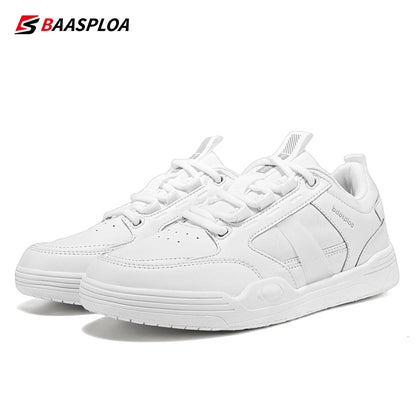 Baasploa 2024 Leather Skateboard Shoes Men Sneaker Lightweight Waterproof Shoes Male Casual Comfortable Walking Shoes Free Shipp