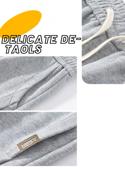 Korean Fashion Sweatpants New Autumn Light Gray Baggy Wide-leg Pants Streetwear Casual plus size Trousers Male 6XL 7XL 8XL