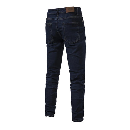 AIOPESON 2023 Autumn Denim Jeans Pants Men Slim Fit Straight Jeans for Men Quality Cotton Business Casual Wear Mens Denim Pants