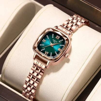 NIBOSI Watch for Women Top Luxury Crystal Female Watches Waterproof Lady Quartz WristWatch Bracelet Fashion Clock Reloj Mujer