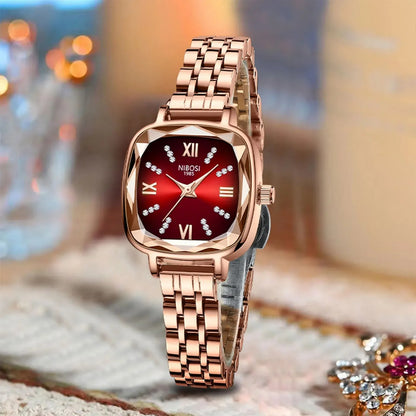 NIBOSI Watch for Women Top Luxury Crystal Female Watches Waterproof Lady Quartz WristWatch Bracelet Fashion Clock Reloj Mujer